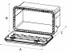 Cassetta porta attrezzi in plastica 600x415x460mm - No brand