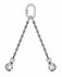 Tirante catena a due bracci con ganci lunghezza 2000mm e Ø 8mm - Ama