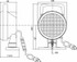Faro da lavoro alogeno Ø 161mm con base magnetica e cavo spiralato - Ama