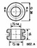 Gommino di protezione per vetro cabine,Ø esterno 26 mm e Ø interno 14 mm - Ama