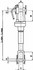 Braccio laterale sollevamento lunghezza 520-660mm - Ama