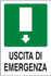 Cartello segnaletica uscita di emergenza 30x20 - Ama