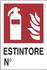 Cartello segnaletica estintore  30x20 - Ama