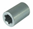 Bussola scanalata Ø 38mm con profilo interno 21x25x5mm e lunghezza 60mm - Ama