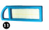 Filtro aria adattabile Ama B&S 698083 con misure 80x22,2x5,4 - Ama