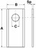 Coltello 94x40x3 dritto ø foro 16,25 Ama - Ama