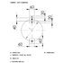 Disco 620x6 concavo dentato bugnatura interna, 5 fori q.12,5 su ø 160 Ama - Ama