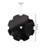 Disco frangizolle dentato ø 410x3 mm - foro quadro 26mm - Ama