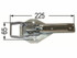 Chiusura per rimorchio 225x65mm - Ama