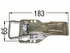 Chiusura per rimorchio a molla 183x65mm - Ama