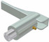 Maniglia di fissaggio zincata per rimorchi lunga 163mm Ø perno 18mm - Ama
