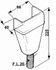 Supporto piantone lungo Ama maschio con filetto M20 - Ama