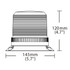 Lampeggiante LED base piana 10-110V DC - Ama