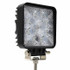 Faro da lavoro a LED quadrato 110x110 mm 10-36V DC 27W 2025LM raggio ampio/largo 9 LED - Ama