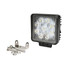 Faro da lavoro a LED quadrato 110x110 mm 10-36V DC 27W 2025LM raggio ampio/largo 9 LED - Ama