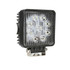 Faro da lavoro a LED quadrato 110x110 mm 10-36V DC 27W 2025LM raggio ampio/largo 9 LED - Ama