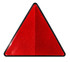 Catarifrangente triangolare rosso con viti - No brand