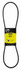 Cinghia trapezoidale standard in gomma telata AVX10mm 950 adattabile al riferimento originale Fiat 4975233 - Ama