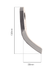 Coltello per trincia a Y altezza 130mm lunghezza 50mm - Ama
