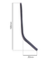 Coltello per trincia a Y altezza 30mm lunghezza 100mm adattabile Orec - Ama