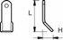 Coltello per trincia a Y altezza 30mm lunghezza 100mm adattabile Orec - Ama