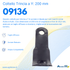 Coltello per trincia a Y altezza 55mm lunghezza 200mm e foro con Ø 25,5mm - Ama