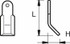 Coltello per trincia a Y altezza 55mm lunghezza 200mm e foro con Ø 25,5mm - Ama