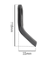 Coltello per trincia a Y altezza 55mm lunghezza 118mm - Ama