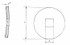 Flangia 145X10 foro quadro 31mm convessa - Ama