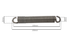 Molla tiller 355mm con gancio aperto a vite spessore 10mm - Ama