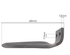 Dente dx per erpice lunghezza 280mm larghezza 90mm - Ama