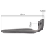 Dente dx per erpice lunghezza 280mm larghezza 90mm - Ama