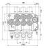 Distributore idraulico da 1/2" a 3 leve doppio effetto 80L - Ama