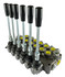 Distributore idraulico da 3/8" a 6 leve doppio effetto 40L - Ama