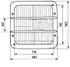 Proiettore per trattore dx/sx 140x140mm adattabile a Same Deutz-Fahr - Cobo