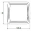 Fanale posteriore dx-sx a LED 13,5V 105,6x97,9x36,4mm - Ama