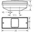 Fanale posteriore alogeno Ama per mezzi agricoli e veicoli di trasporto 160x59,5x68 mm - Ama
