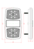 Fanale posteriore sx a 14 LED 12V Ama - Ama