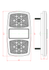 Fanale posteriore sx a 14 LED 12V Ama - Ama