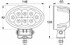 Faro da lavoro ovale 8 LED 24W 12-28V - Ama