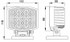 Faro da lavoro 6 LED ad ampio raggio Flood freddo 18W IP67 - Ama