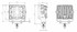 Faro da lavoro 36 LED quadrato ad ampio raggio 40W IP69K - Ama