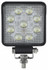 Faro da lavoro 9 LED OSRAM quadrato ad ampio raggio freddo 13,5W IP67 IP69K - Ama