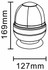 Lampeggiante 12V 55W base magnetica - Ama