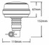Lampeggiante a LED 12-24V base flessibile - Ama