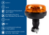 Lampeggiante a LED 12-24V base flessibile - Ama