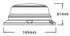 Lampeggiante base piana 8 LED 12-24V - Ama