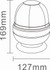 Lampeggiante a LED 12-24V base magnetica con 16 LED da 3W - Ama