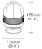 Lampeggiante a LED 12-24V base magnetica con 16 LED da 3W - Ama