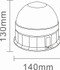 Lampeggiante base piana 12 LED 12-24V - Ama